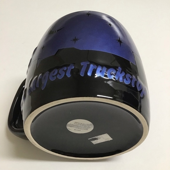 BIG Iowa 80 Truck-stop Mug Worlds Largest 22 oz. Trucker Sky Silhouette Blue NEW - Picture 14 of 16